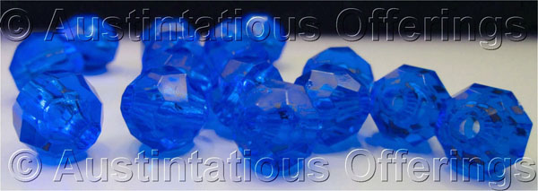 Dk Blue 6mm Acrylic Crystal Beads for jewelry making crafting